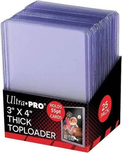 [81181] UP - Toploader - 3" X 4" Action Packed 55PT Toploader (25 pieces)