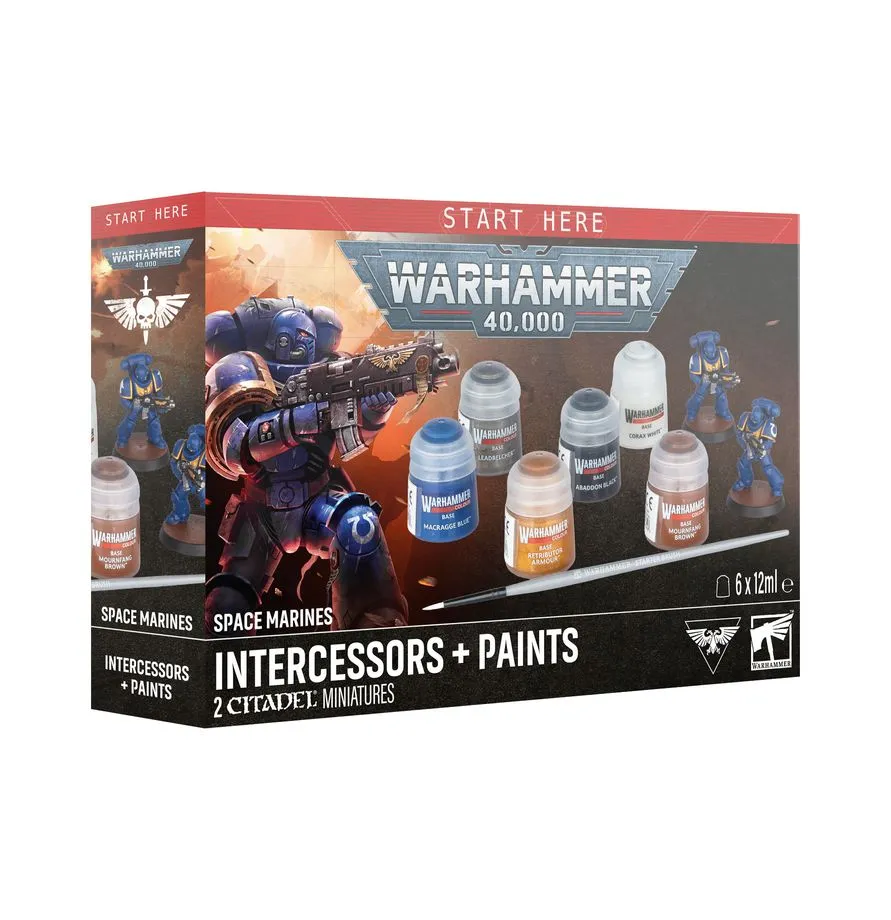 [60-11] Warhammer 40,000 – miniatures and paint sets Space Marines