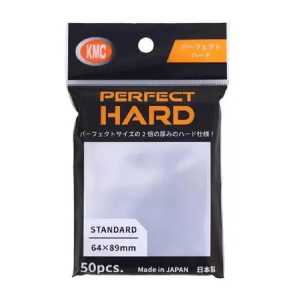 KMC Standard Sleeves Perfect Hard (50 Sleeves) New
