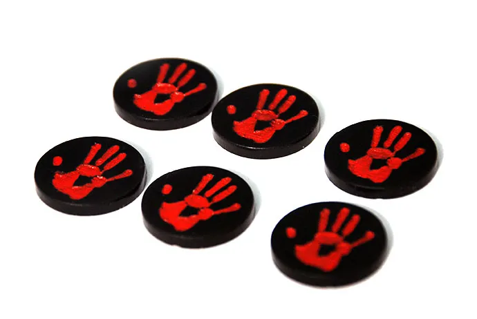 Set de 6 tokens Shadowland Daredevil Criminal Syndicate Marvel Crisis Protocol