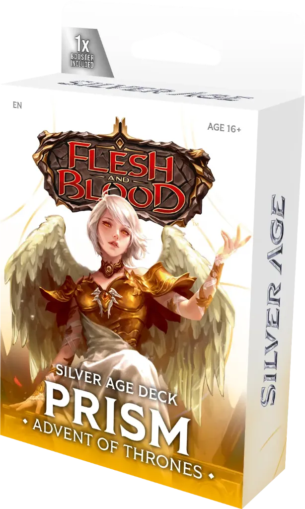 (Preventa) Flesh & Blood TCG  Silver Age: Usurp the Shadow Throne Prism Deck