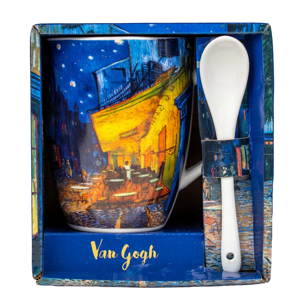 [523446] Taza Con Cuchara Cafe De La Noche Caja Individual Abierta