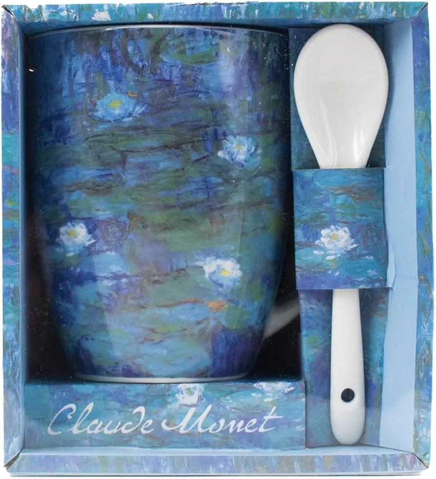 [524626] Taza Con Cuchara En Caja Regalo Abierta Las Ninfas Monet