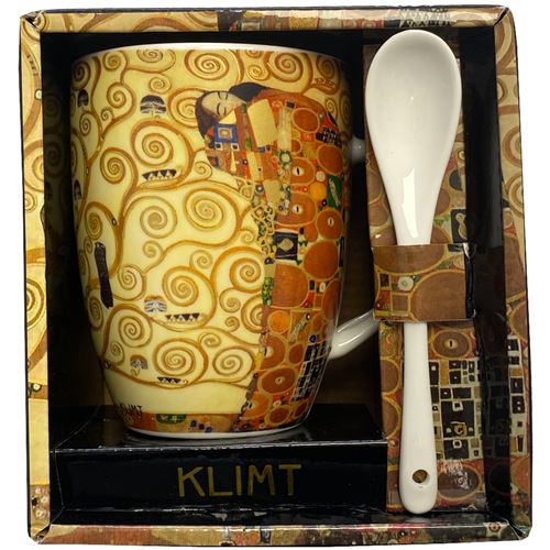 [523620] Taza Con Cuchara Caja Regalo Abierta Arbol De La Vida