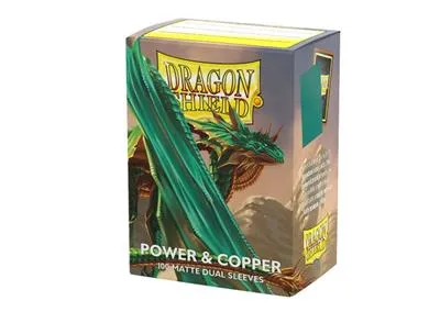 Dragon Shield Dual Matte Sleeves  Metallic Power And Copper (100 Sleeves)