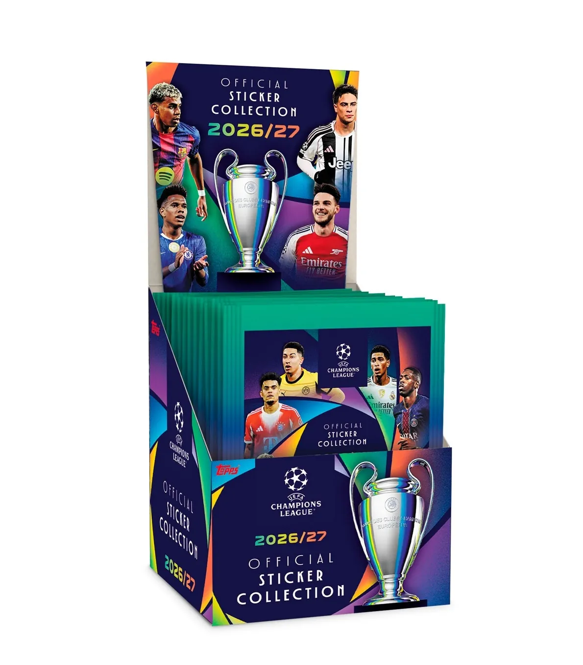 [ToppsEurope-5053307088290] (PREVENTA) Booster Box Sticker Collection 2026/27 (50 Sobres)  Topps Europe
