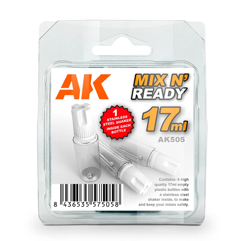 [AK505] BOTELLAS PARA MEZCLAS MIX N’ READY 17ML