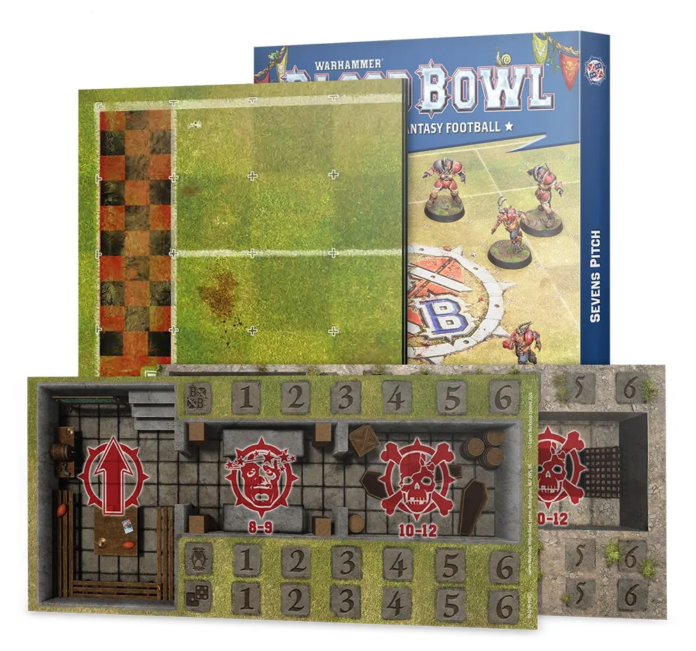 [202-70] Blood Bowl - Sevens Pitch: Double-sided Pitch and Dugouts (2026)