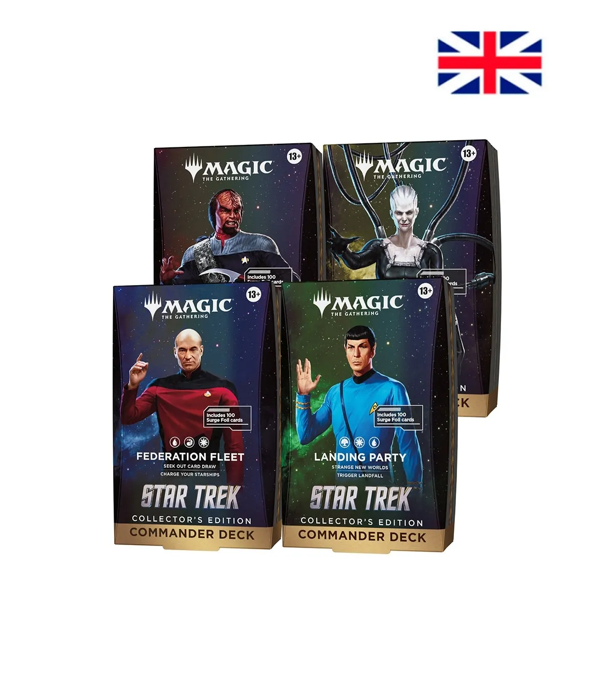 [MagictheGathering-D59000000] (Preventa) Pack 4 Mazos Commander Collector Star Trek ENG