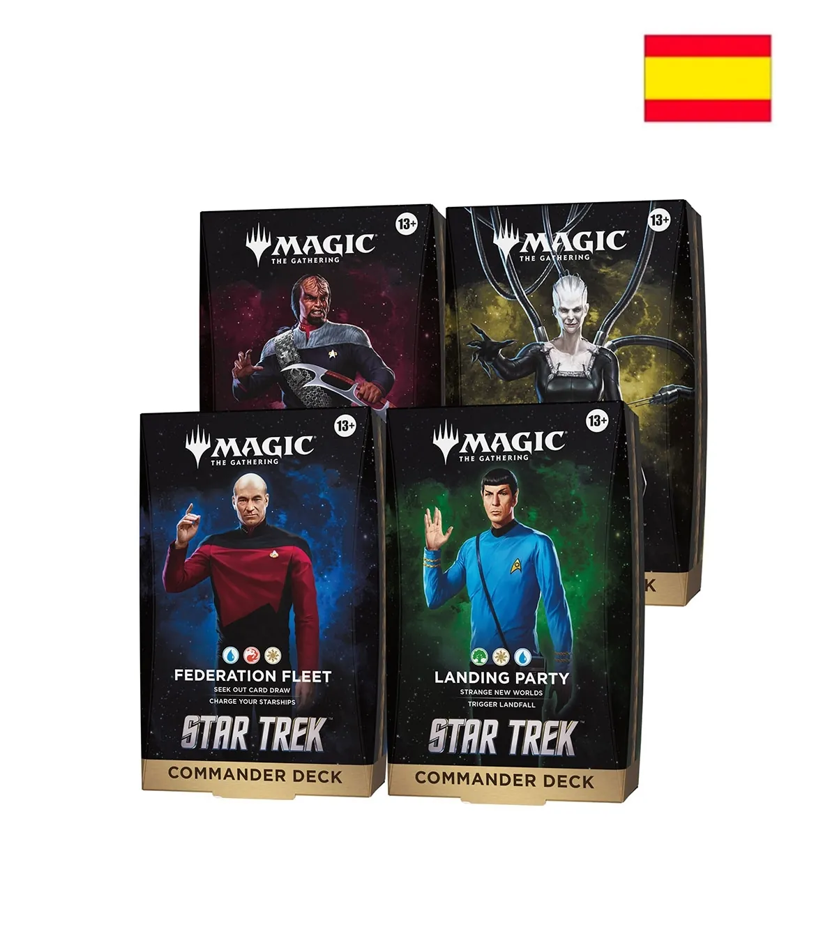 [MagictheGathering-D58991050] (Preventa) Pack 4 Mazos Commander Star Trek ESP