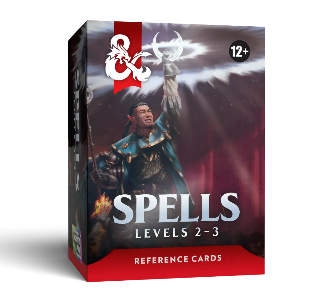 [D60370000] Dungeons & Dragons RPG Reference Cards  Spells Levels 2-3 (EN)