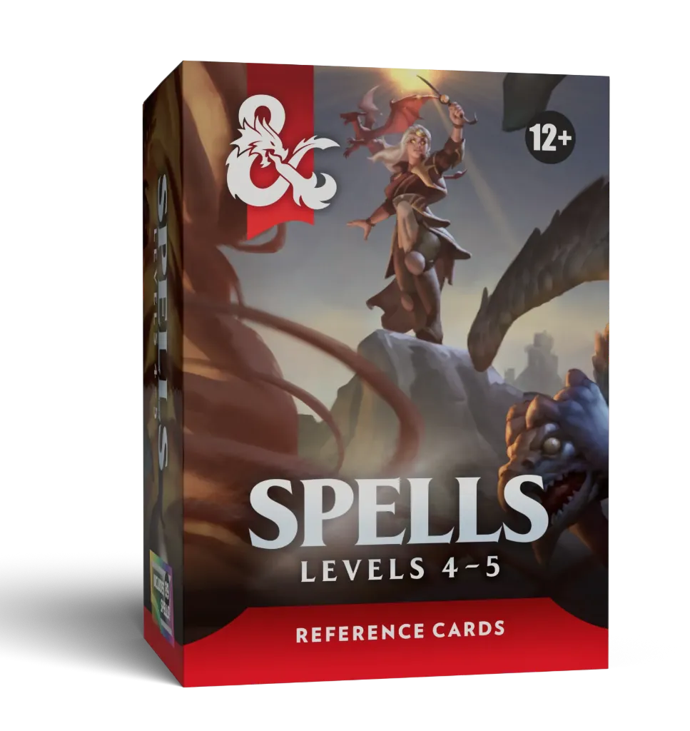 [D60380000] Dungeons & Dragons RPG: Reference Cards - Spells Levels 4-5 (EN)