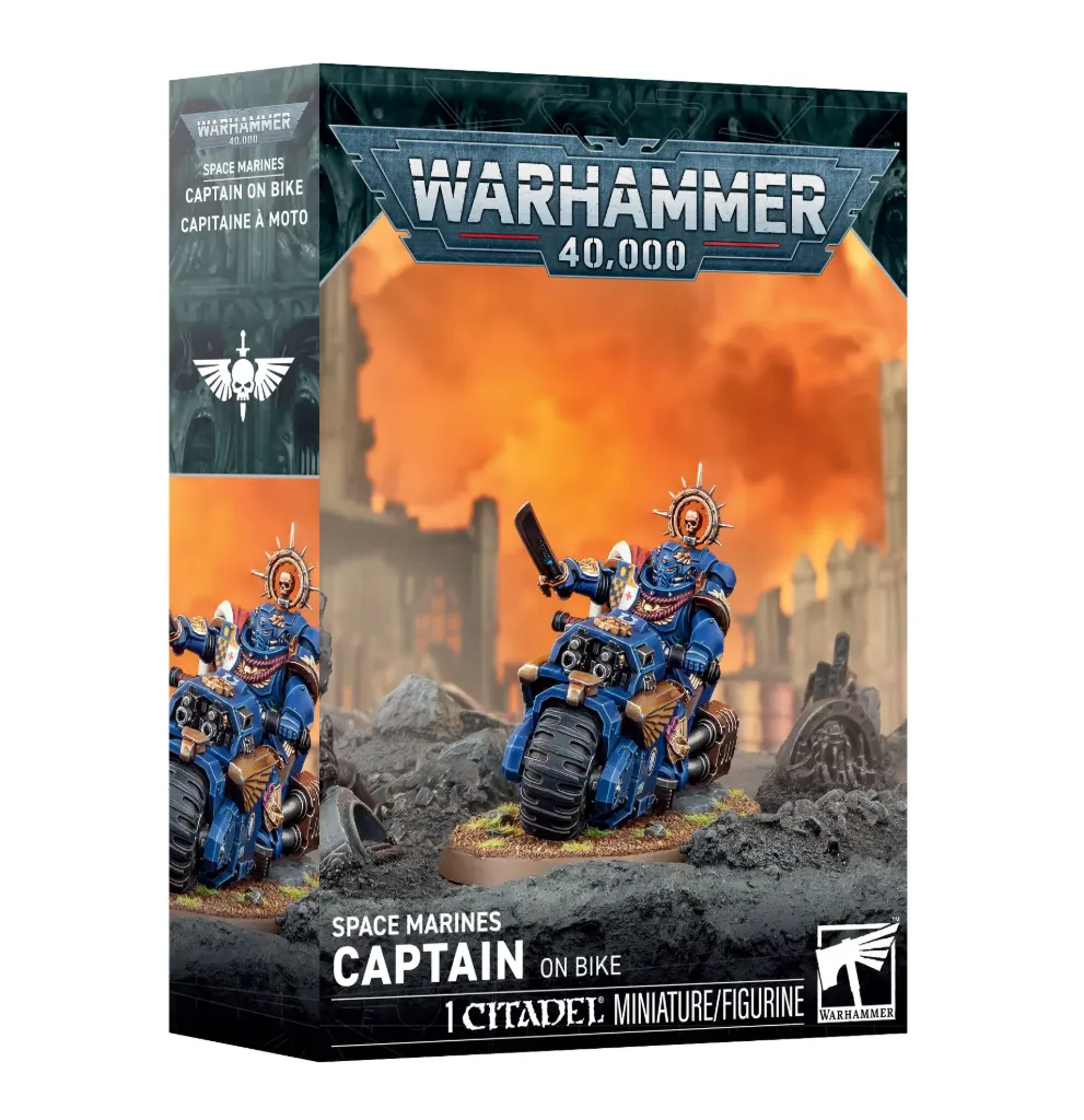 [48-113] Warhammer 40,000 - Captain on Bike