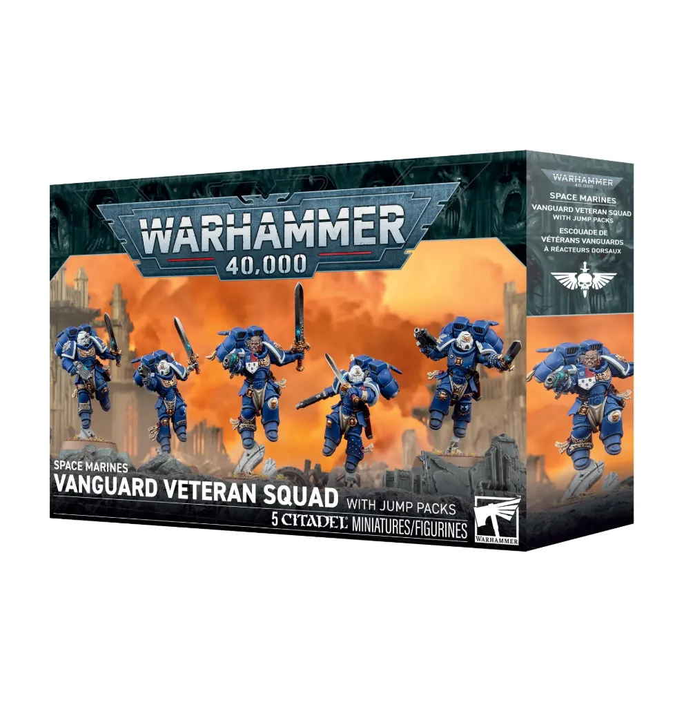 [48-106] Space Marines: Vanguard Veteran Squad with Jump Packs