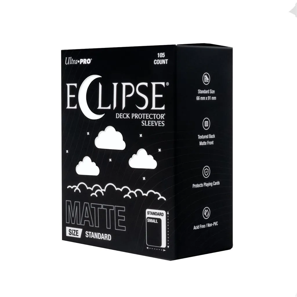 [138094] ECLIPSE® Matte Standard DECK PROTECTOR® Sleeves: Arctic White - 105ct