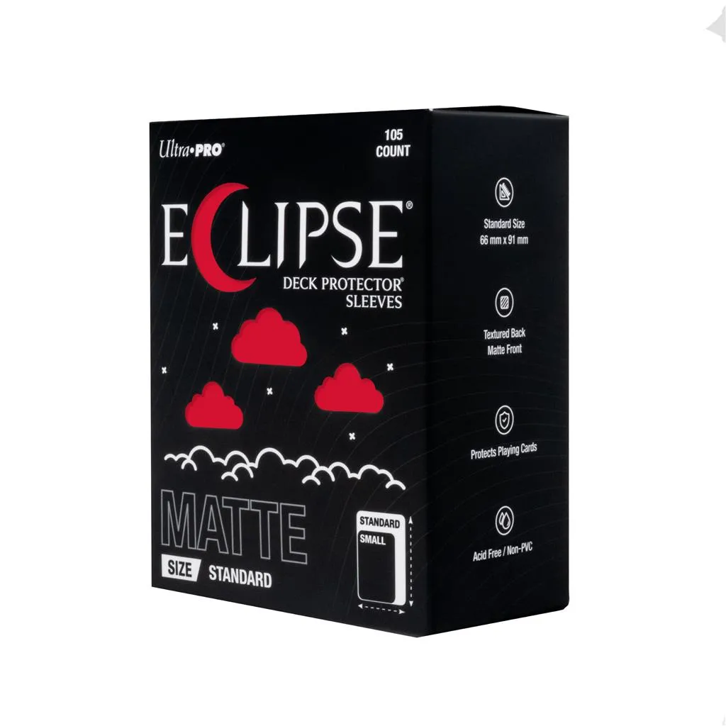 [138097] ECLIPSE® Matte Standard DECK PROTECTOR® Sleeves: Apple Red - 105ct