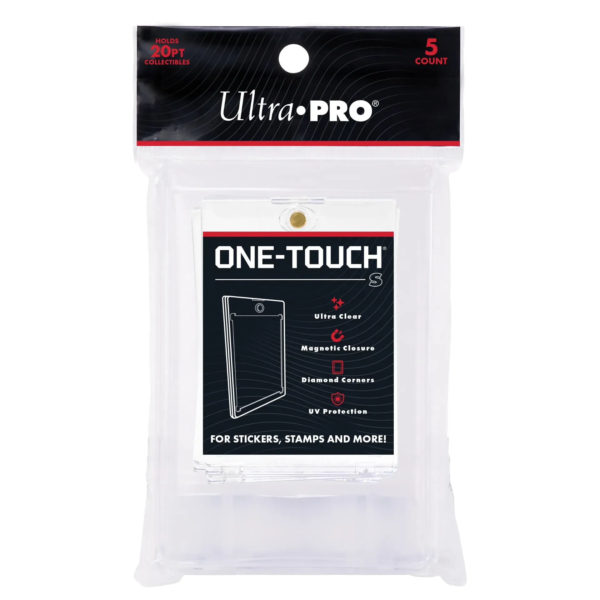 UP - UV One-Touch S Magnetic Holder: 20pt (5 count retail pack)