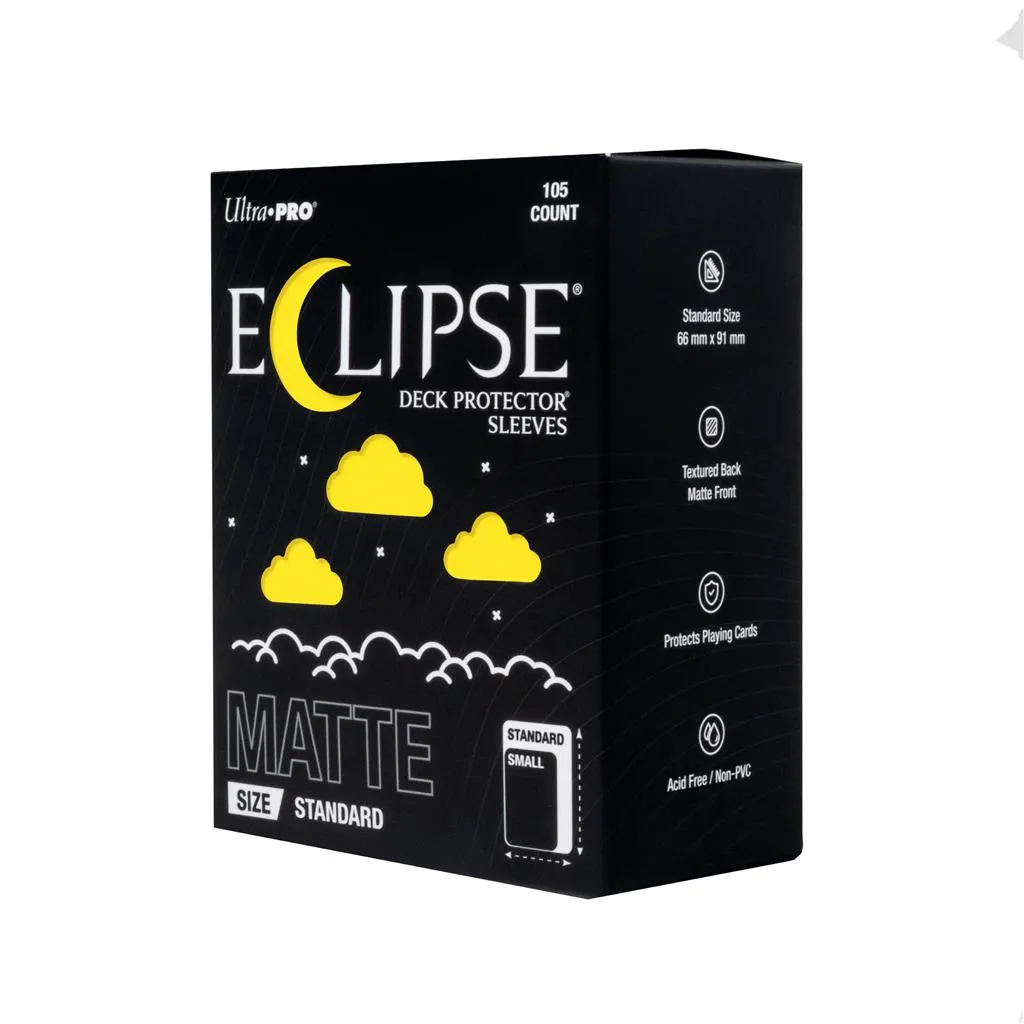 [16687] ECLIPSE® Matte Standard DECK PROTECTOR® Sleeves: Smoke Lemon Yellow - 105ct