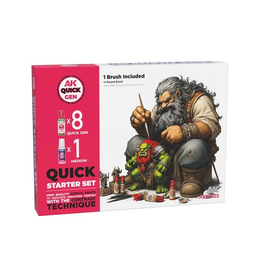 [8435568351066] AK17525 QUICK STARTER (QUICK GEN SET) (1 BRUSH) SET 9 Ref.