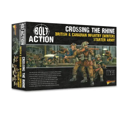 [5060917995245] 'Crossing the Rhine' British & Canadian infantry (Winter) Starter Army