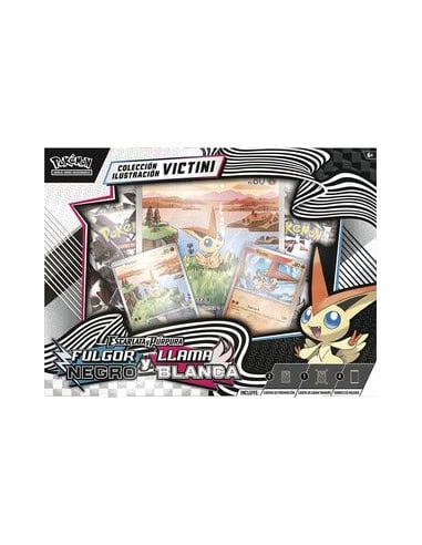 [196214112704] Collection Ilustracion Victini Black Bolt &amp; White Flare Scarlet &amp; Violet Pokemon TCG (esp)