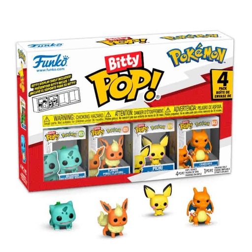 [889698811347] Blister 4 figuras Bitty POP Pokemon Bulbasur