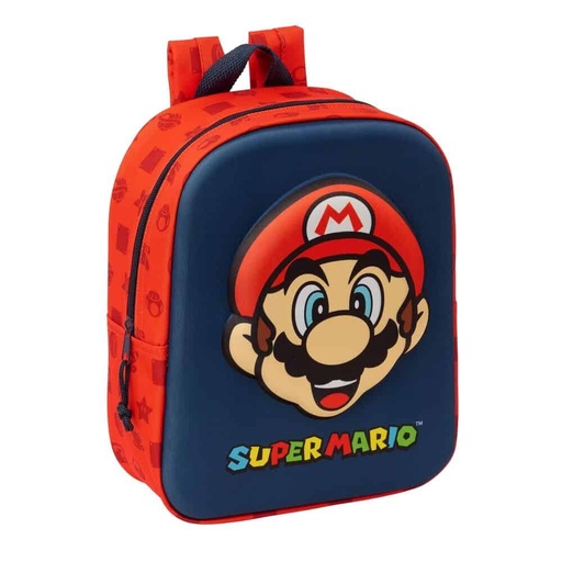 [8412688564354] Mochila 3D Super Mario Bros 27cm