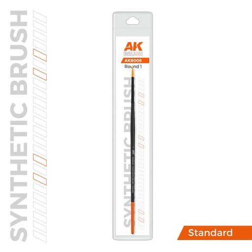 [8435568345478] AKB008 AK SYNTHETIC BRUSH – ROUND 1