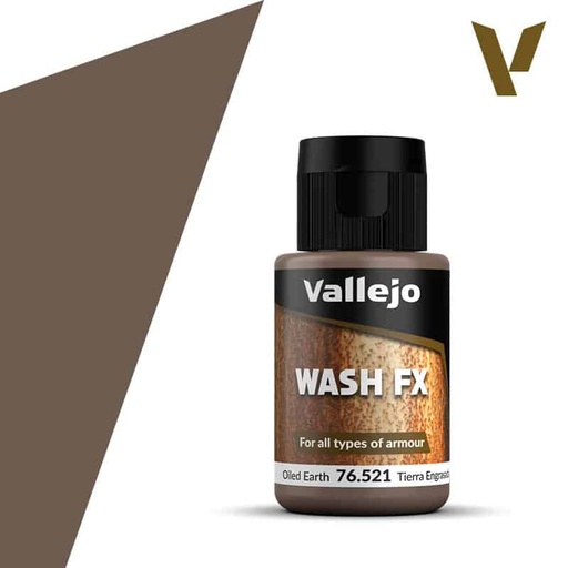 [8429551765213] Vallejo Model Wash 76523 Tierra Engrasada 35ml