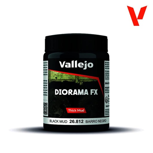 [8429551268127] Texture Vallejo Barro Negro 26.812 200ml