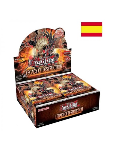 [4012927184806] YUGIOH – LEGADO DE LA DESTRUCCION Caja de sobres (24 sobres)