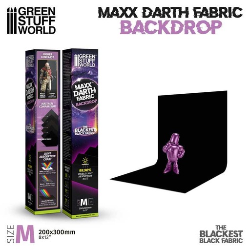 [8435646513232] Fondo de fotografia Negro Maxx Darth 200x300mm