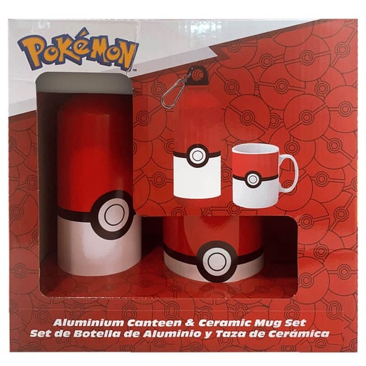 [8435507884013] Set cantimplora aluminio + taza ceramica Pokemon