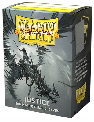  Dragon Shield Justice Dual Matte Sleeves Deck Protector - 100 Piece