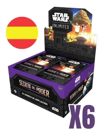 Starwars Unlimited: Secretos del Poder Case de cajas X6 ESP (Preventa) 
