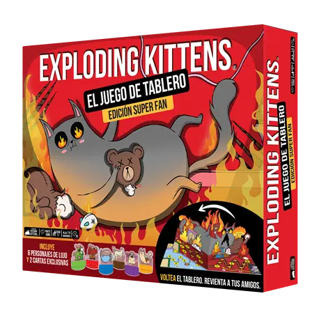 [EKIBG02ES] EXPLODING KITTENS: THE BOARD GAME SUPER FAN ED.