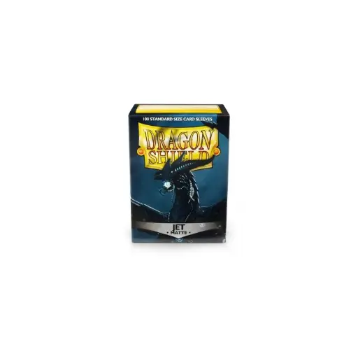 DRAGON SHIELD STANDARD SIZE MATTE SLEEVES JET (100 SLEEVES) 