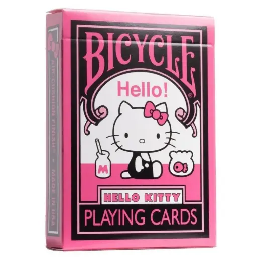 [hellokitty] Baraja BICYCLE HELLO KITTY BLACK AND PINK 