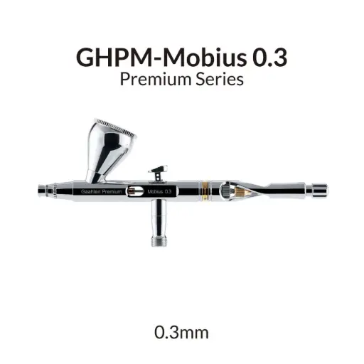 Aerógrafo Premium Series GHPM-Mobius de 0,3 mm 