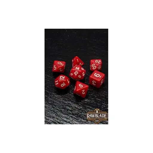 [RW-OP06] RAWBLADE OPAQUE SET DADOS RED (7)